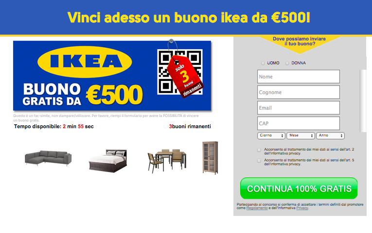 Concorso Vinci Ikea – Concorso per Vincere 500€ Gratis