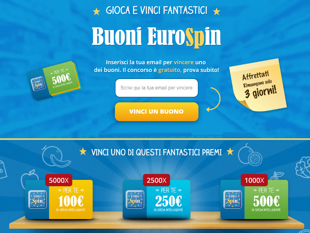 Vinci Buoni Spesa i Migliori Concorsi Online In Italia