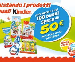 Concorso a Kinder Vinci Buono Spesa 50€