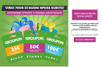 Vinci 700€ in  Buoni Spesa Groupon Con Jamba